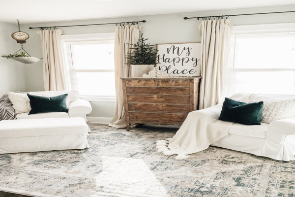 Simple Winter Living Room How to Decorate After Christmas