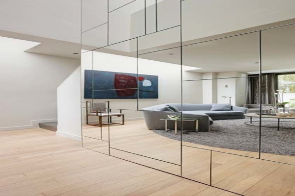 Mirrored Wall Panels In Living Room