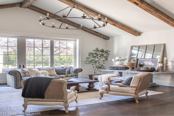 Modern French Country Living Room