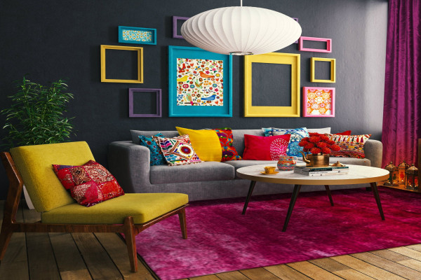 Such a colorful living room