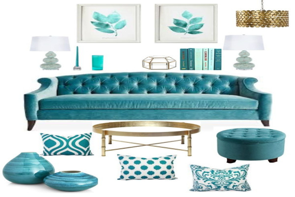 Teal Living Room Accessories