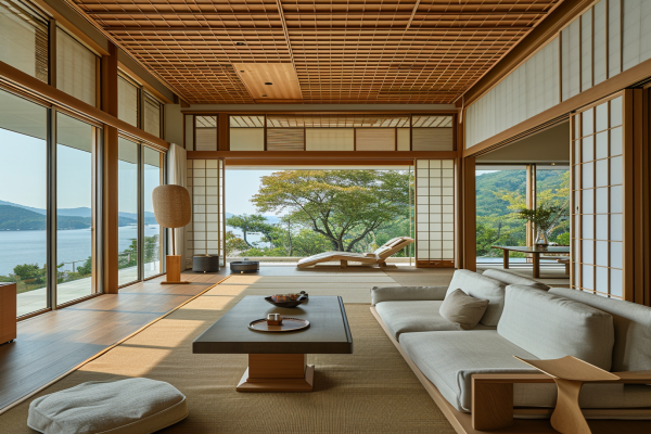 Japanese Inspired Living Room