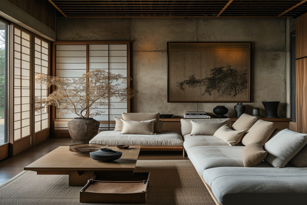 Japanese Living Room Design