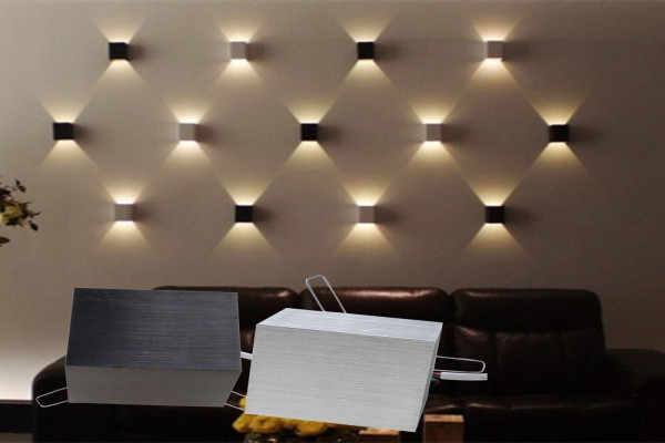 W LED Square Wall Lamp Hall Porch Walkway Bedroom Livingroom Home