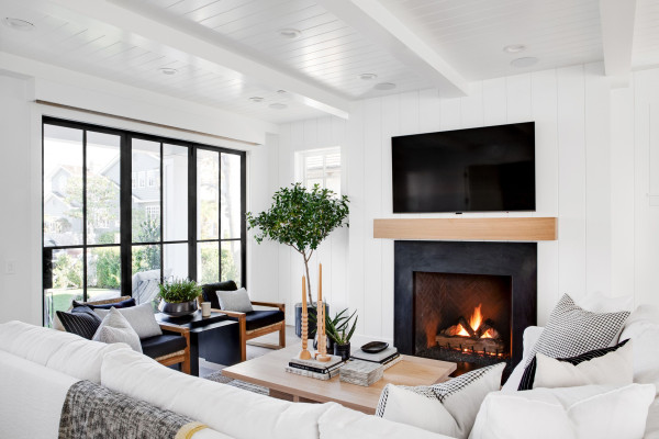 Living Room Fireplace Wall