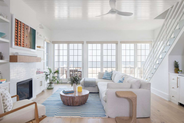 Beach Style Living Room