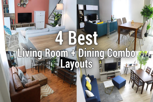 Best Living Room + Dining Combo Layouts MF Home TV