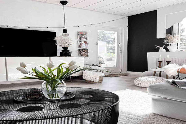 Black And White Small Living Room Ideas Design