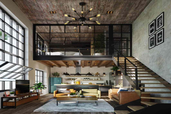 Loft Apartment Living Room Ideas Design