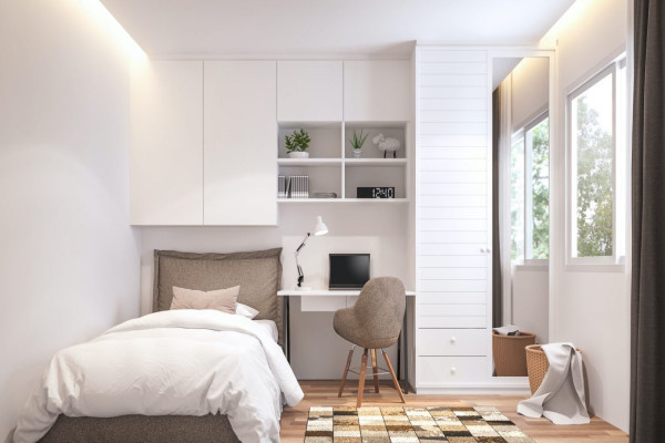 DIY: ways to make a small bedroom seem bigger Architectural