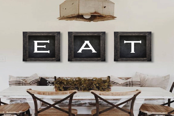 Farmhouse Decor. Eat Sign. Dining Room Wall Art. Farmhouse Sign. Kitchen Wall Art. Dining Room Prints. Kitchen Prints. Farmhouse Prints