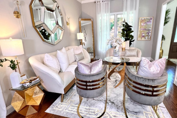 GLAM LIVINGROOM MINI MAKEOVER !! ⭐ Summer Living Room Decor Ideas ⭐ Home Decor Ideas