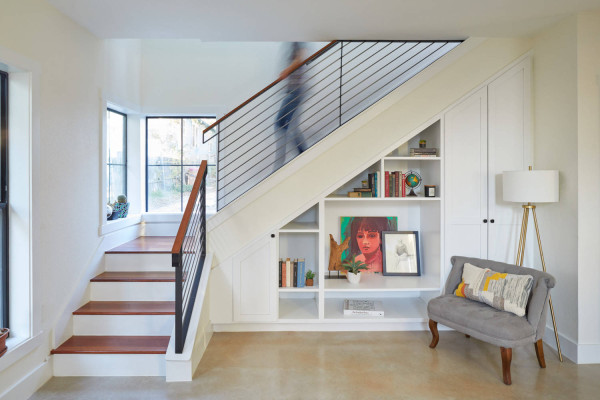 Small Staircase In Living Room Design