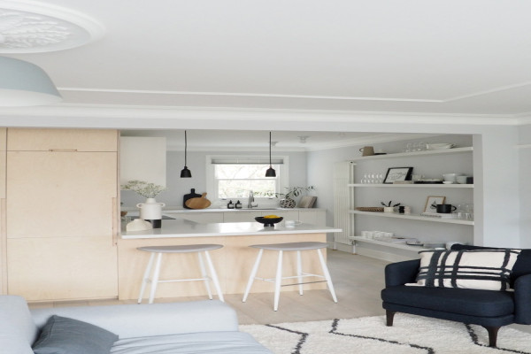 New interior project: a light-filled, minimalist kitchen and