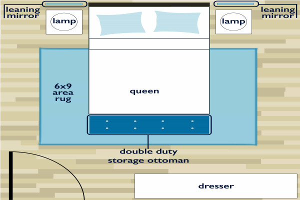 King Bed In Small Room Layout Inspiration