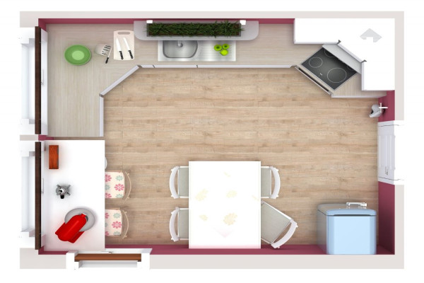 Tiny Kitchen Floor Plans Design