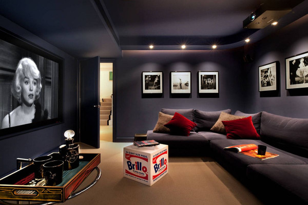 Stay Entertained: Lovely Small Home Theaters and Media Rooms