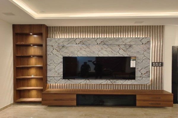 TV UNIT PANELING Simple tv unit design, Tv unit interior design