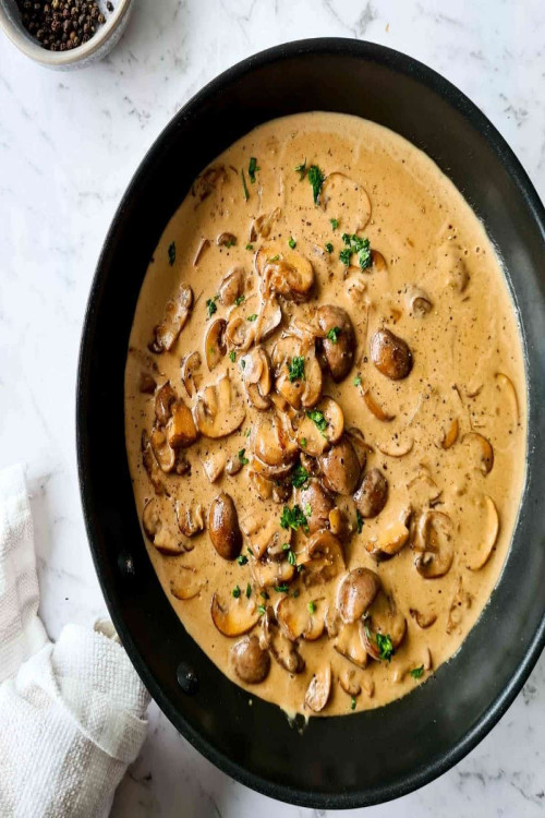 Creamy mushroom sauce