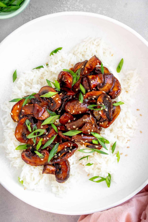 Gochujang Sauce Mushrooms