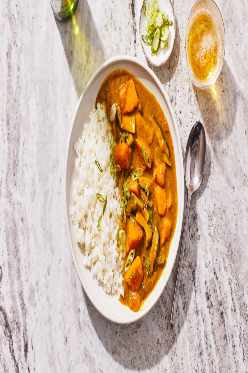 Japanese Curry With Winter Squash and Mushrooms