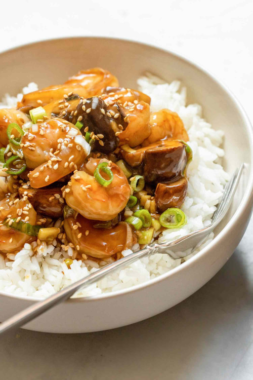 Shrimp and Mushroom Stir Fry