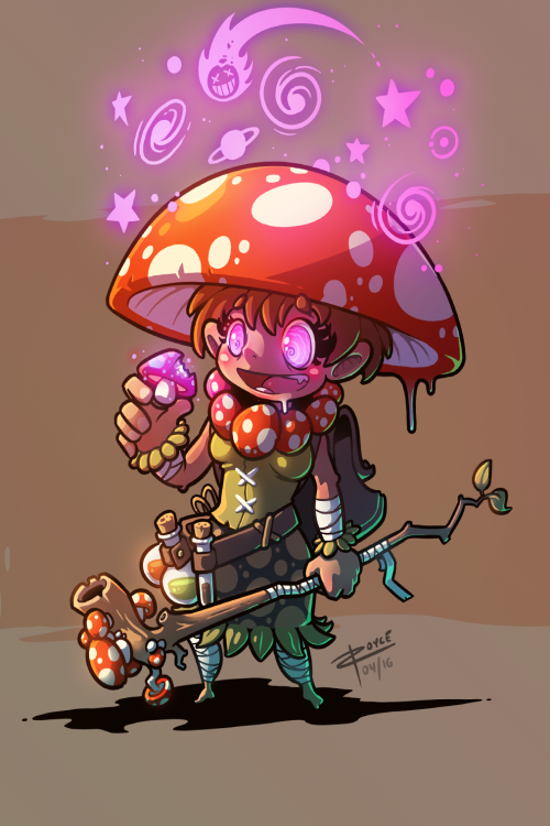 Adventurer # - MUSHROOM MAGE by inkopath on DeviantArt