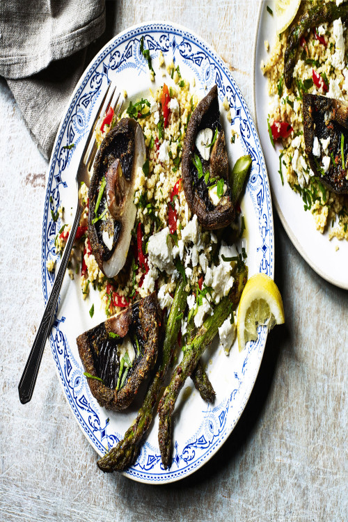 Harissa Roasted Portobello Mushrooms Recipe justaddmushrooms