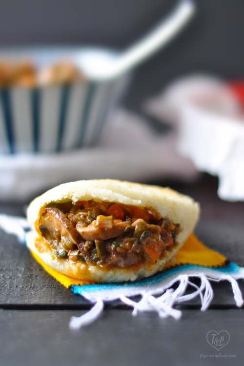 Mushroom Arepas - Thyme & Love