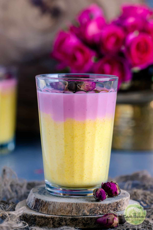 Sweet Lassi With Mango & Rose Indian Yogurt Drink – Cookilicious