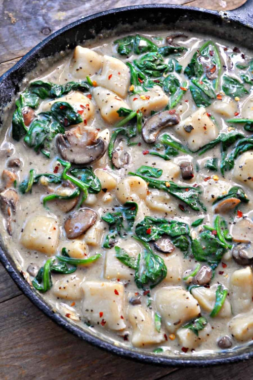 Mushroom Florentine